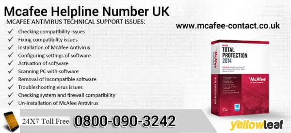 McAfee Contact Number "0800-090-3242" UK