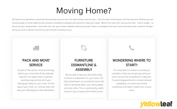 DS Carriers Removals Glasgow