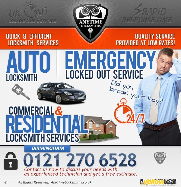 Anytime Locksmiths Birmingham