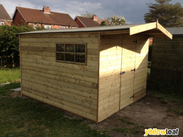 SEB MADE TO MEASURE BESPOKE SHEDS PLAYHOUSES SUMMERHOUSES LOG CABINS DECKING