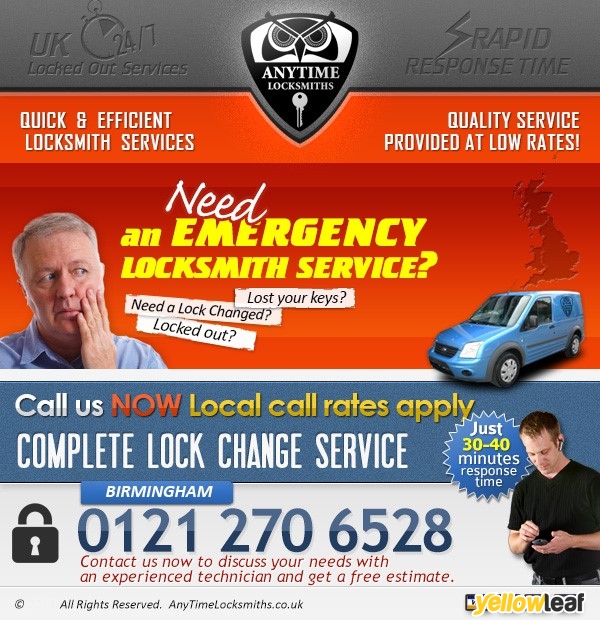 Anytime Locksmiths Birmingham