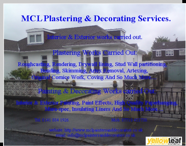 MCL PLASTERING & DECORATING SERVICES