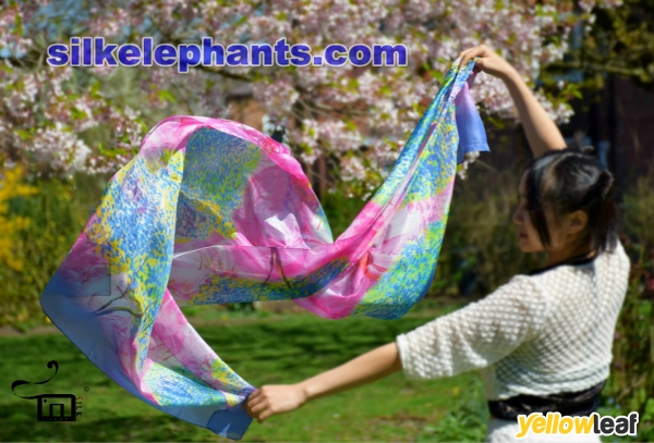 SilkElephants 100% Silk Scarf