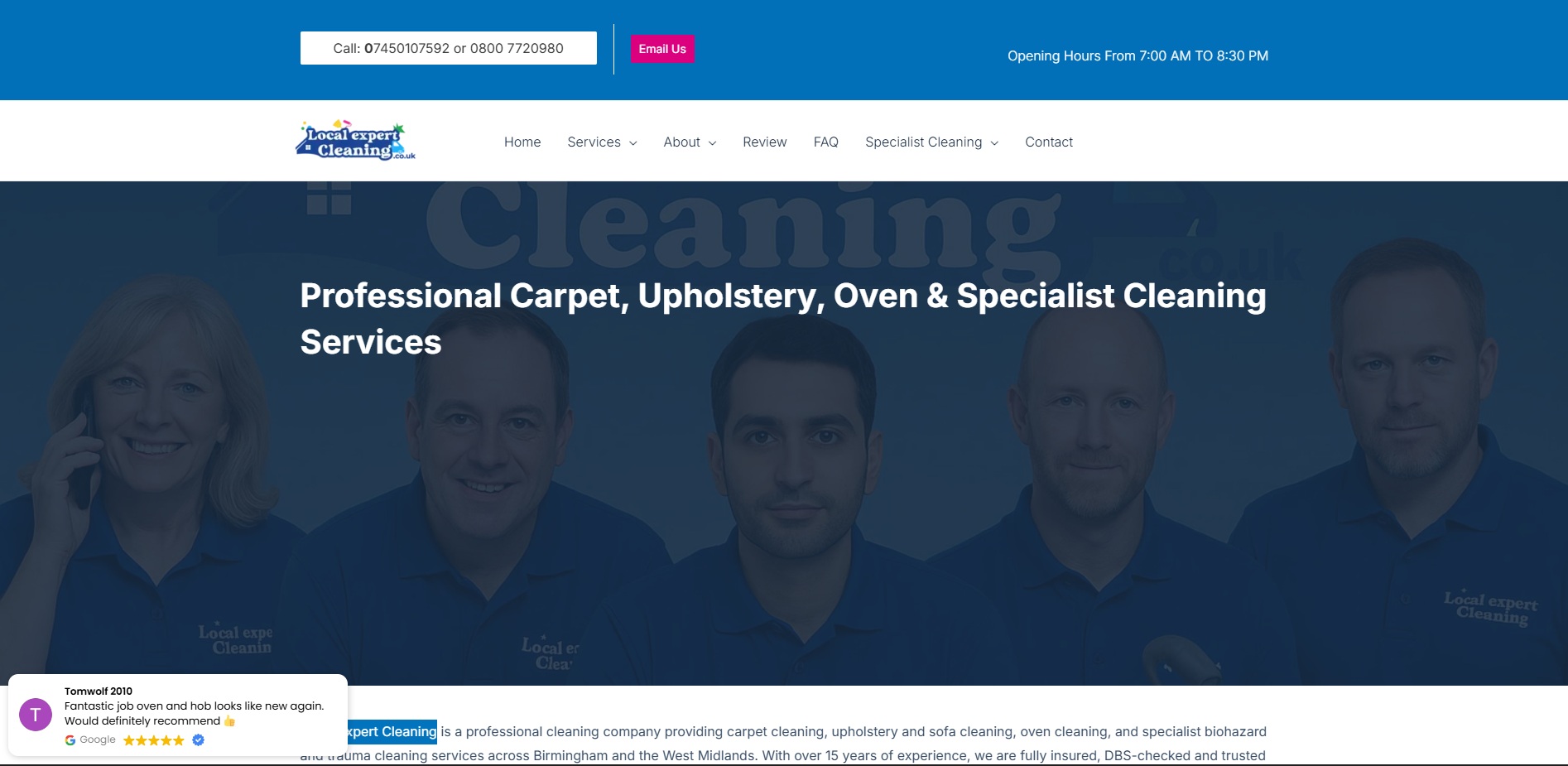 local expert cleaning
