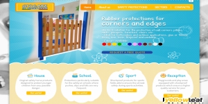 Wall guard rubber protections